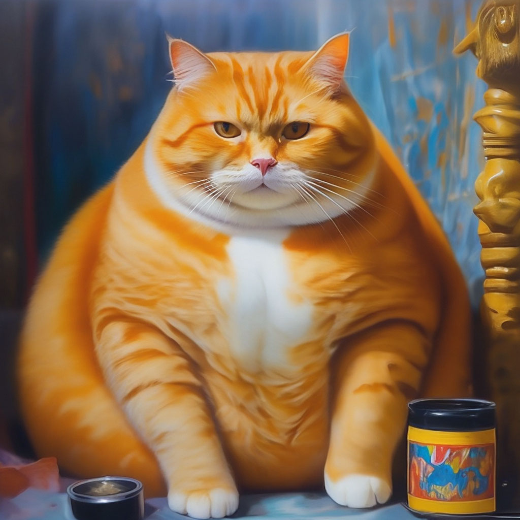 Самый жирный рыжий кот на свете, …» — создано в Шедевруме