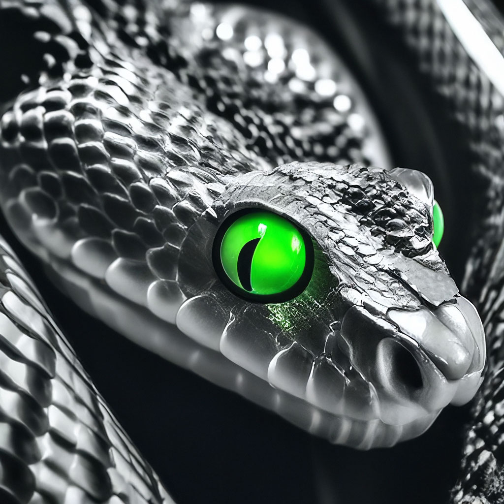 Белая змея с черными пятнами (63 фото)