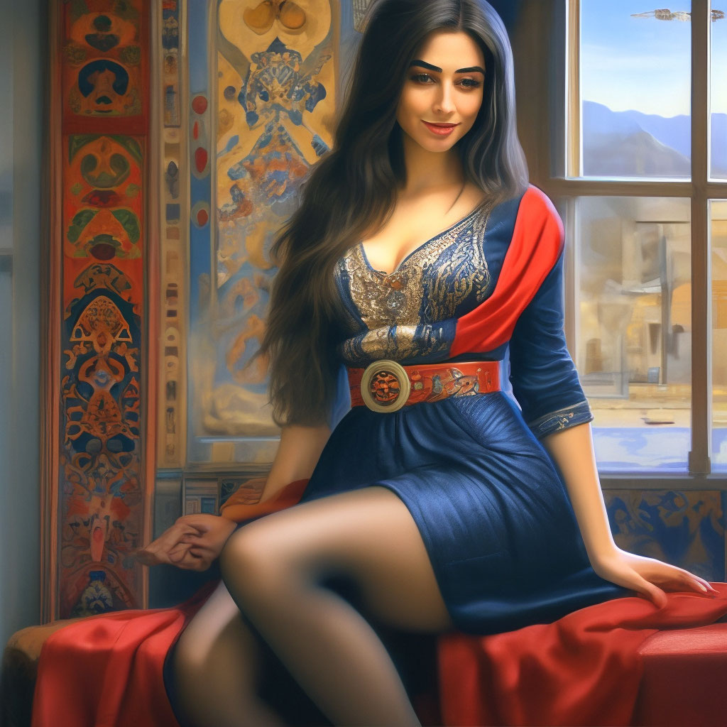 Армянка, красивая , в чулках с …» — создано в Шедевруме
