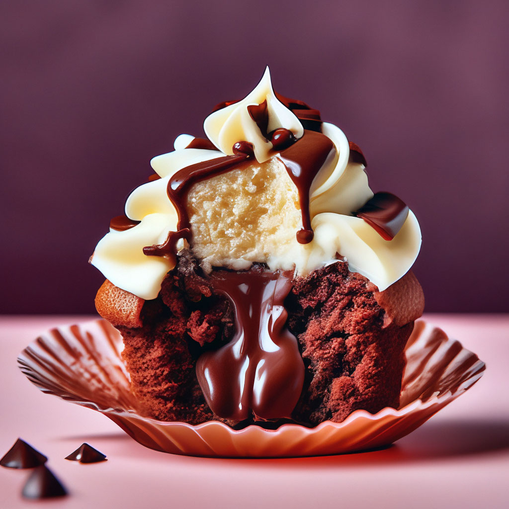 Кексы с шоколадом внутри - 46 рецептов приготовления с пошаговыми фото