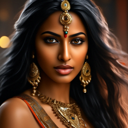 Gorgeous indian woman, highly detailed…» — видео создано в Шедевруме