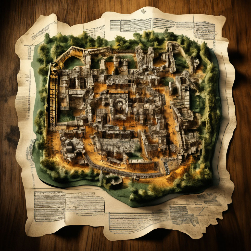 Карта древнего города