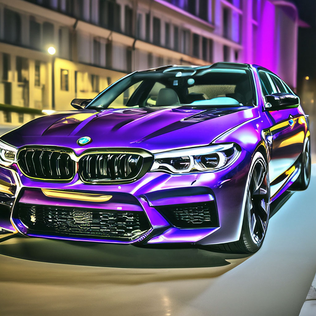 BMW M5 F90 фиолетовый цвет металлик темное … | Р О» — Шедеврум