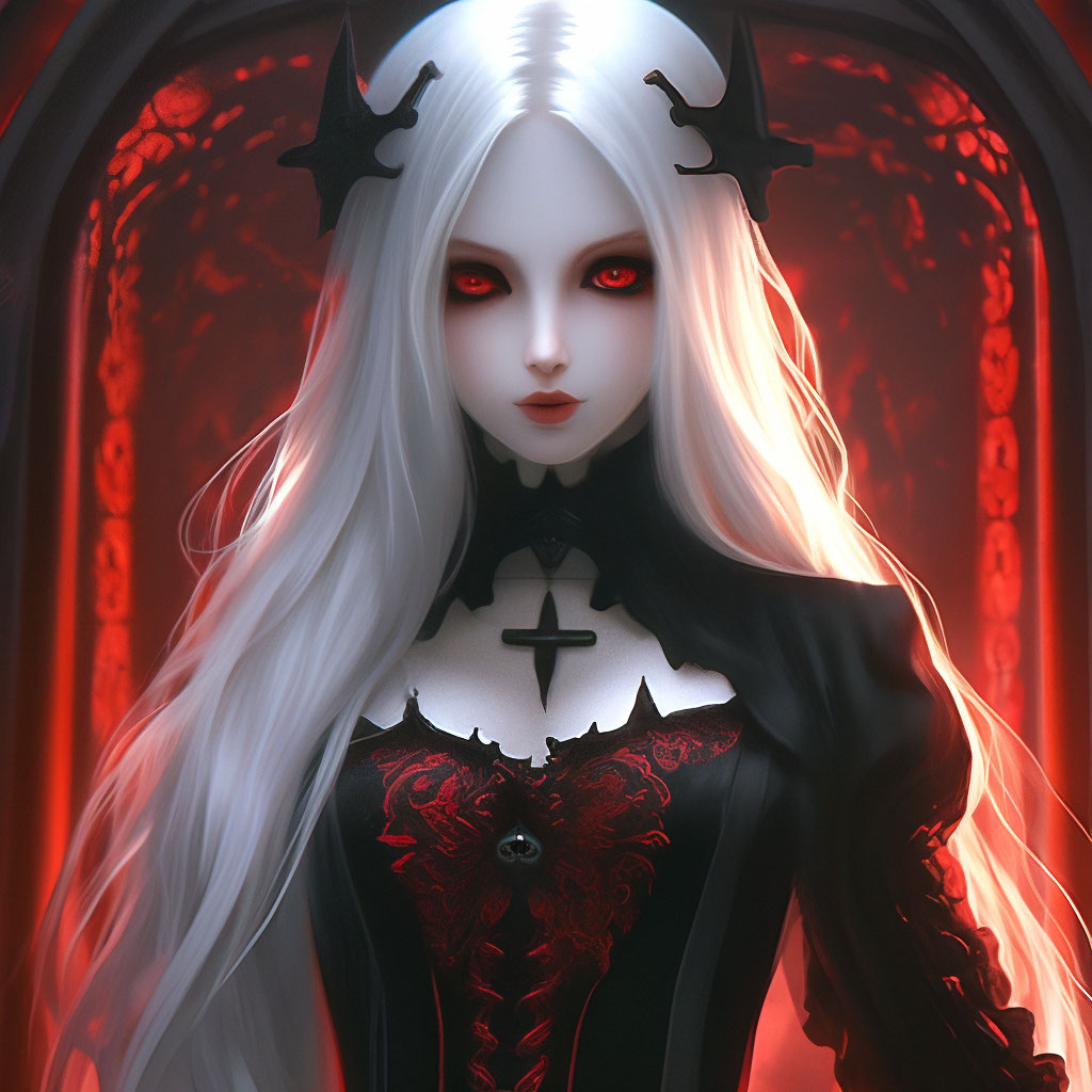 Anime realism gothic vampire …» — создано в Шедевруме