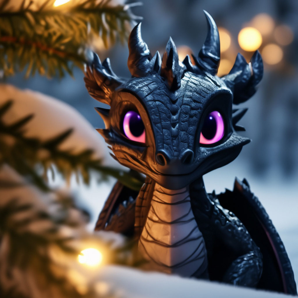 A cute little Ender Dragon under …