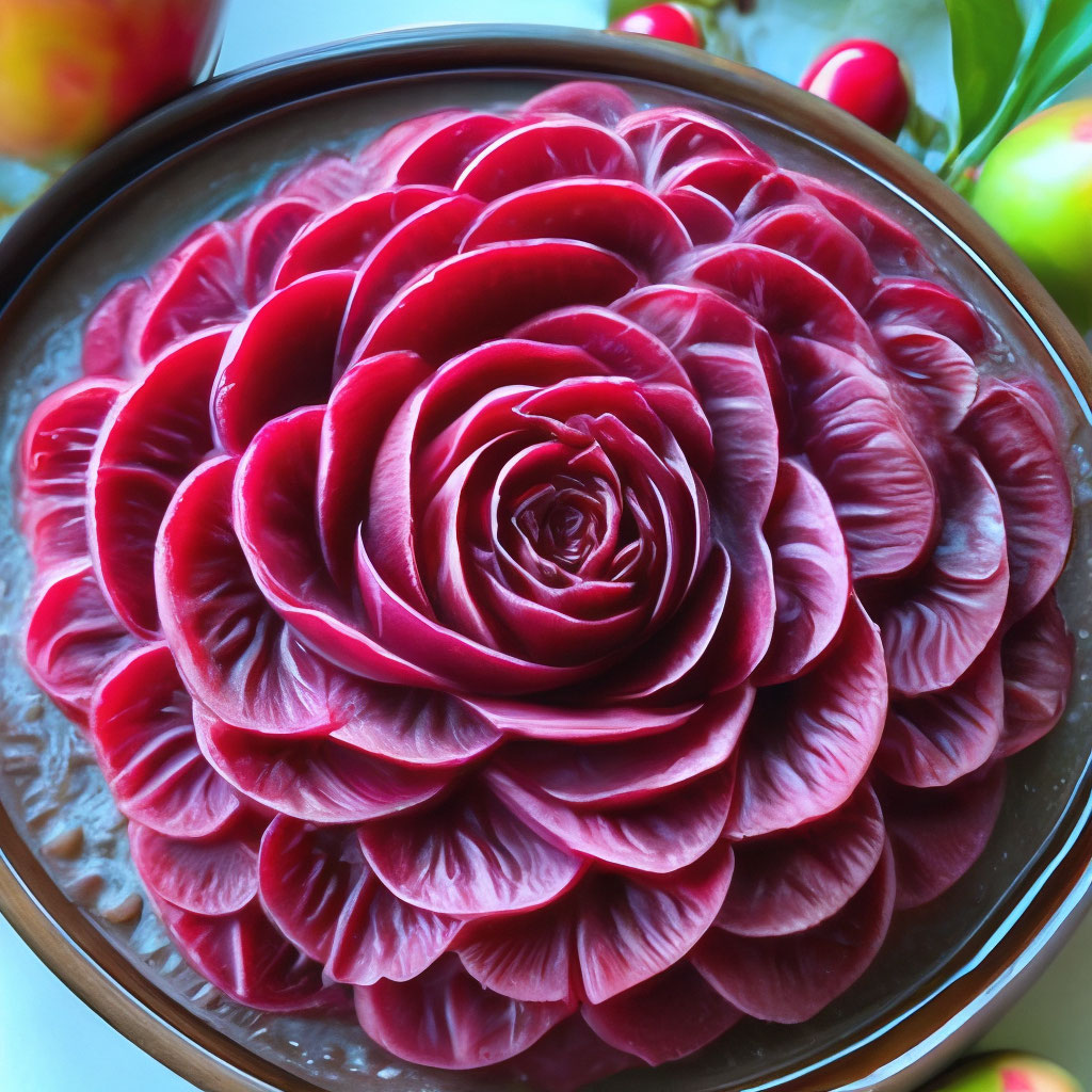 Цветы из свеклы! Украшения из овощей! Flowers from beet! Decoration of Vegetables!