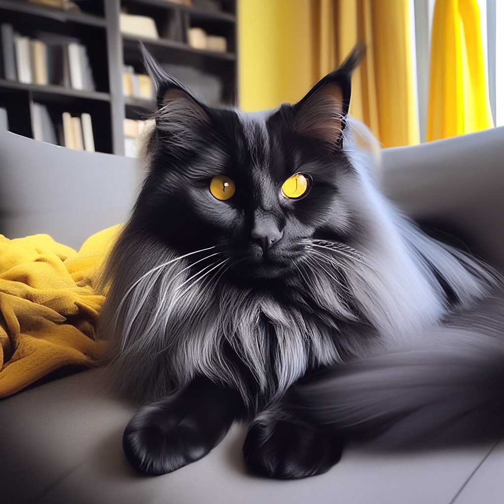 Реалистичное фото,большой кот черный…» — создано в Шедевруме