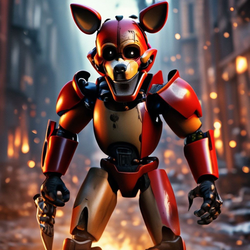 Realistic foxy fnaf