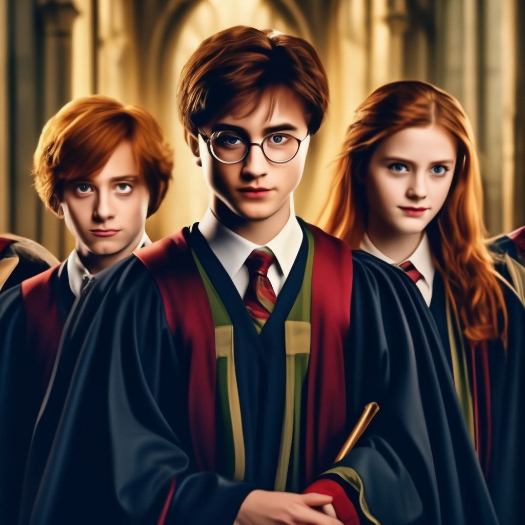 Harry Potter, Ron Weasley, Hermione…