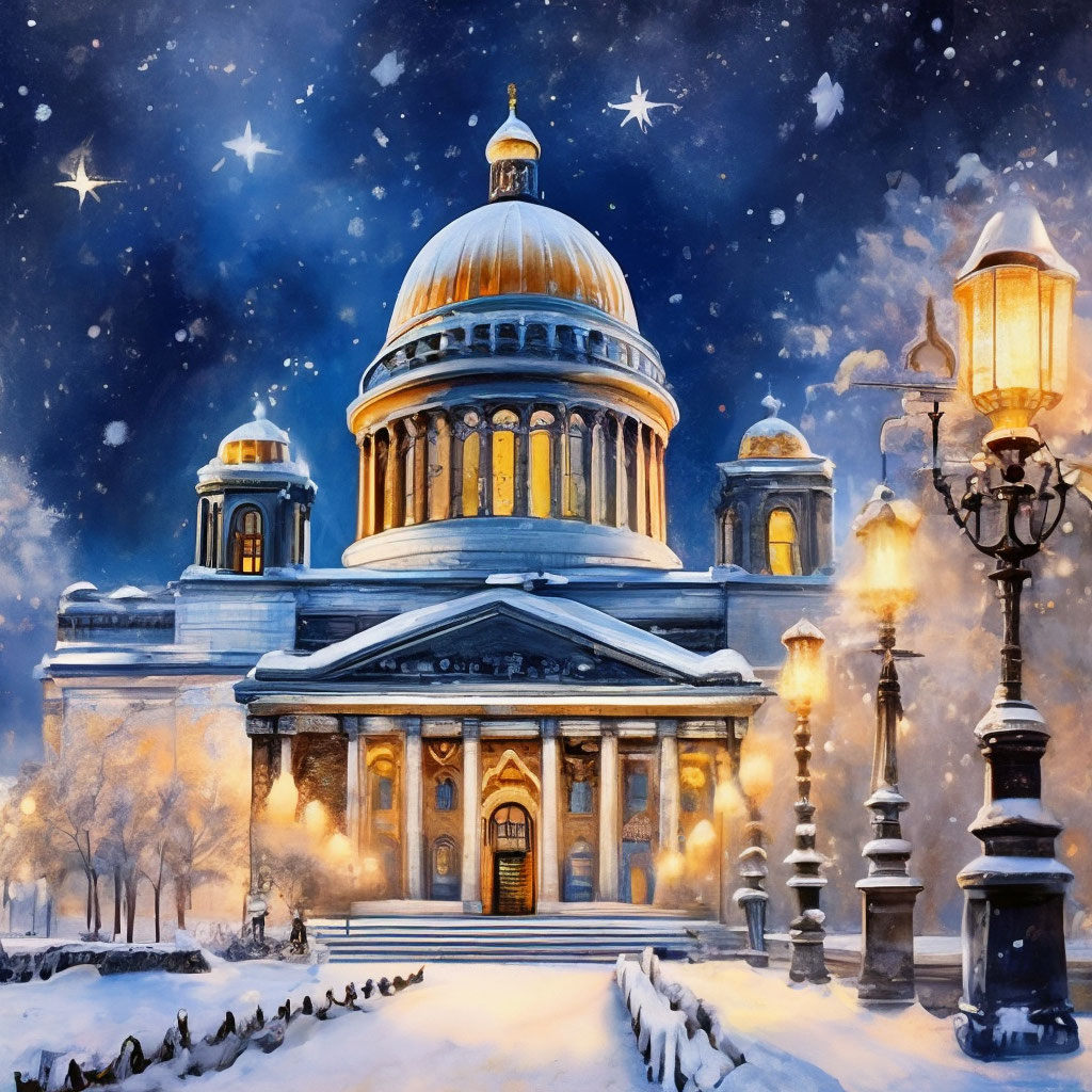 Санкт Петербург зима - 92 фото