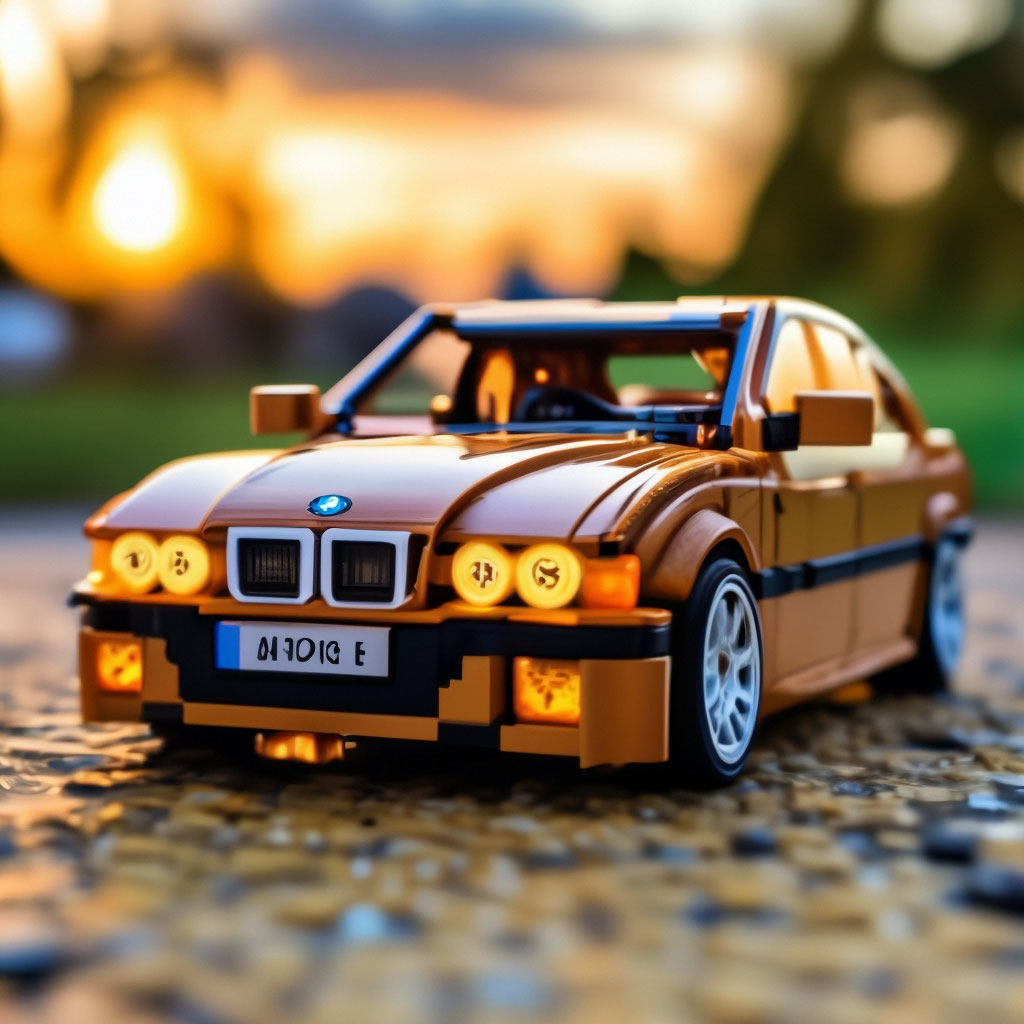 BMW E39 from lego image created in Shedevrum