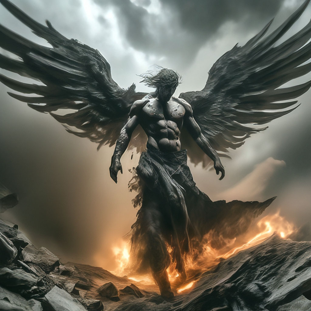 Люфицер,ангел восставший против света…» — создано в Шедевруме