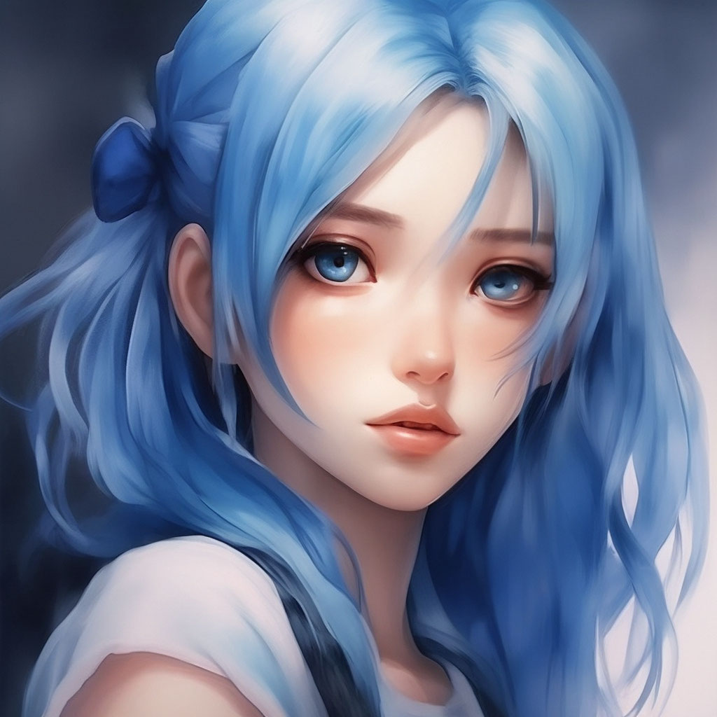 34 самых интересных аниме-девушки с синими волосами, когда-либо созданных