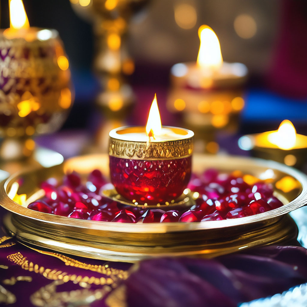 Jewelled candles hot sale