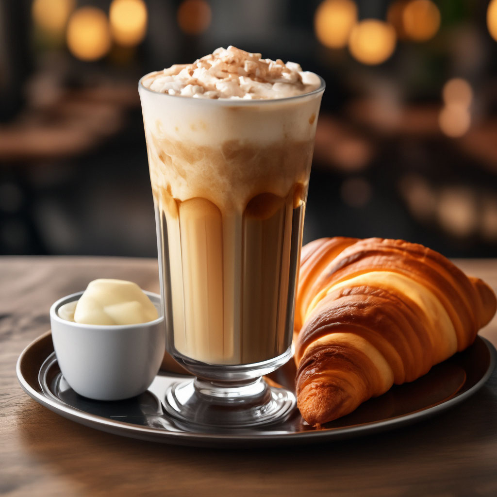 Caffe Latte & Bluberry Muffin