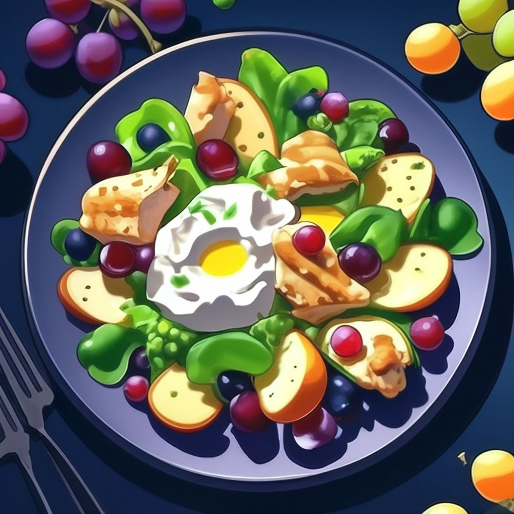 Рецепты - Салаты, закуски - Французский салат «Снежинка»