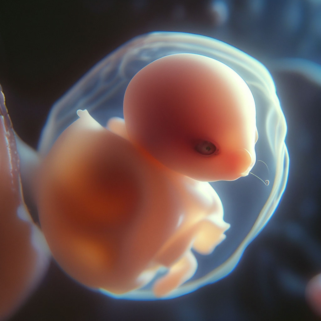 Кошка эмбрион, человек зародыш, 4k, …» — создано в Шедевруме