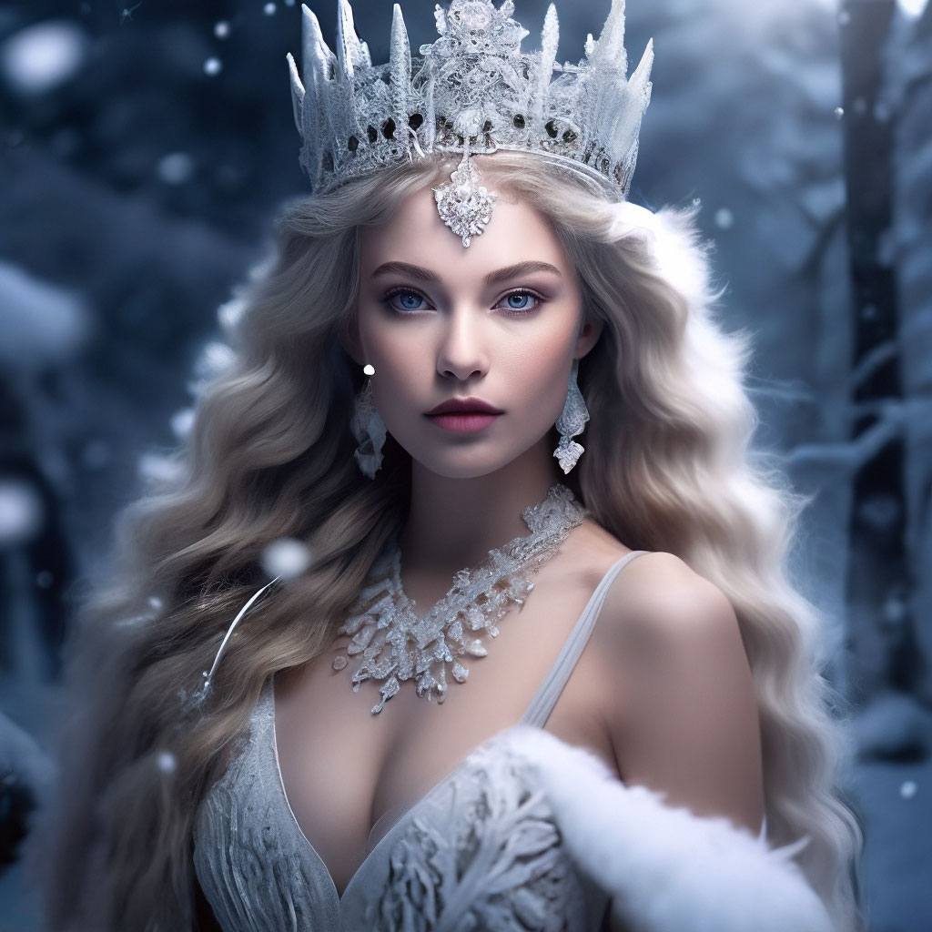Фотосессия в стиле Снежная королева, фотосъемка The snow queen