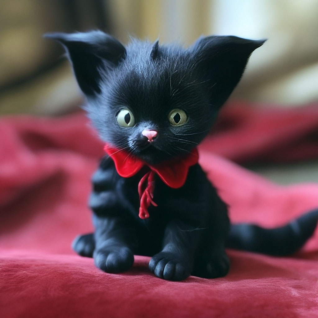 Кот дракула, милый, маленький, котë…» — создано в Шедевруме