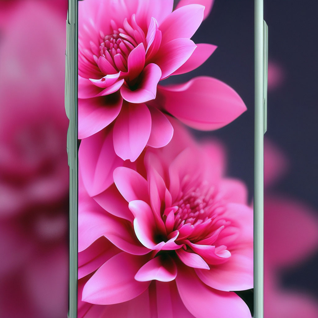 Красивые розовые обои на телефон