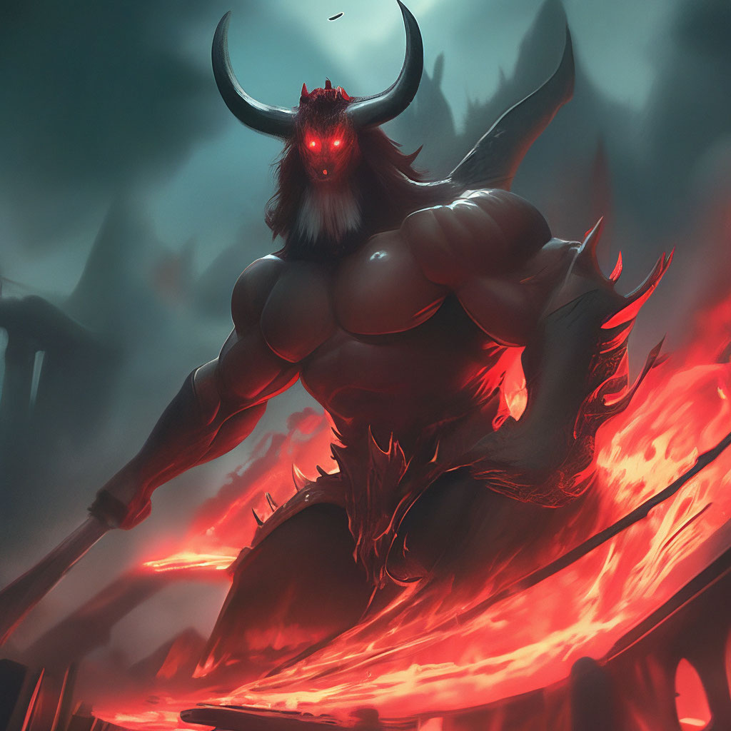 Автор Артем П., картинка в Шедевруме по запросу "Чёрт" .