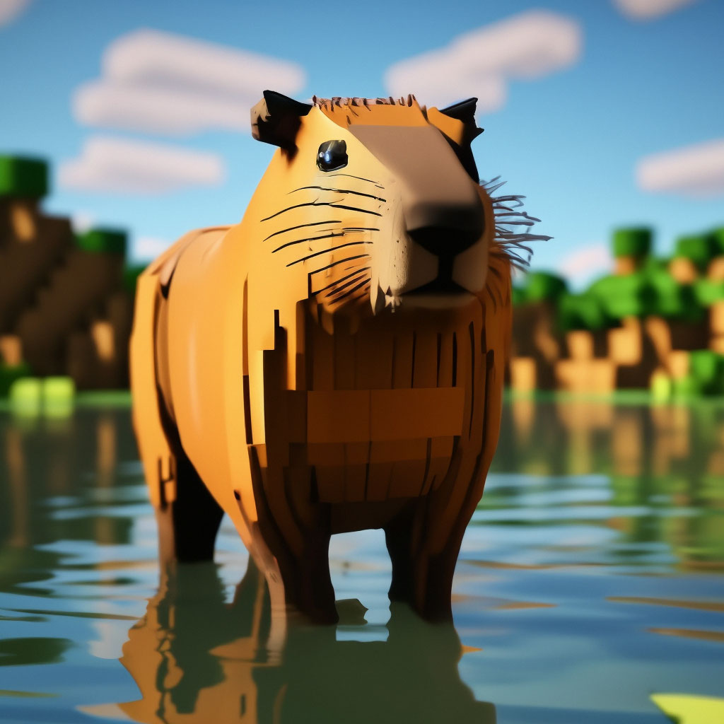 Пин от пользователя Mia Belt на доске Capybara  Капибара, Minecraft  создания, Доисторический