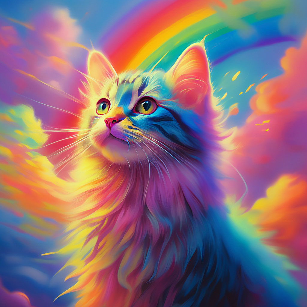 Пин на доске Rainbow cat Портреты домашних животных, Котята, Детеныши животных