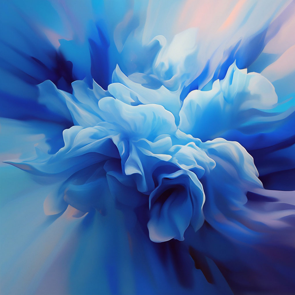 Цвет голубой - лёгкий, чистый, …» — создано в Шедевруме