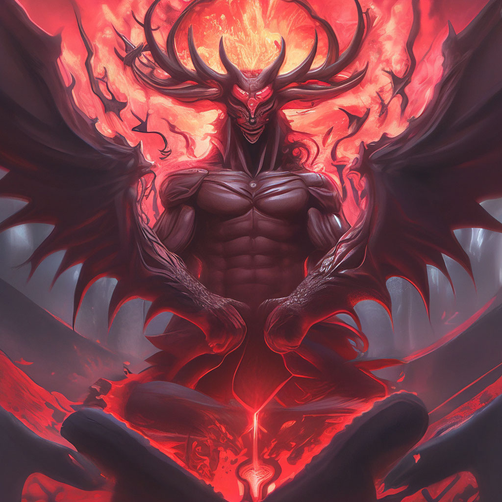 Черт" - картинка создана в Шедевруме.