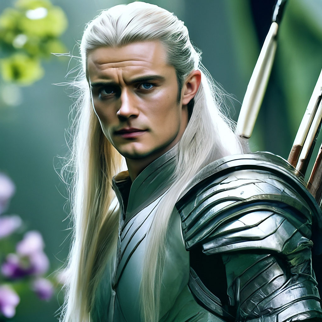 Орландо Блум в роли Legolas из …» — создано в Шедевруме