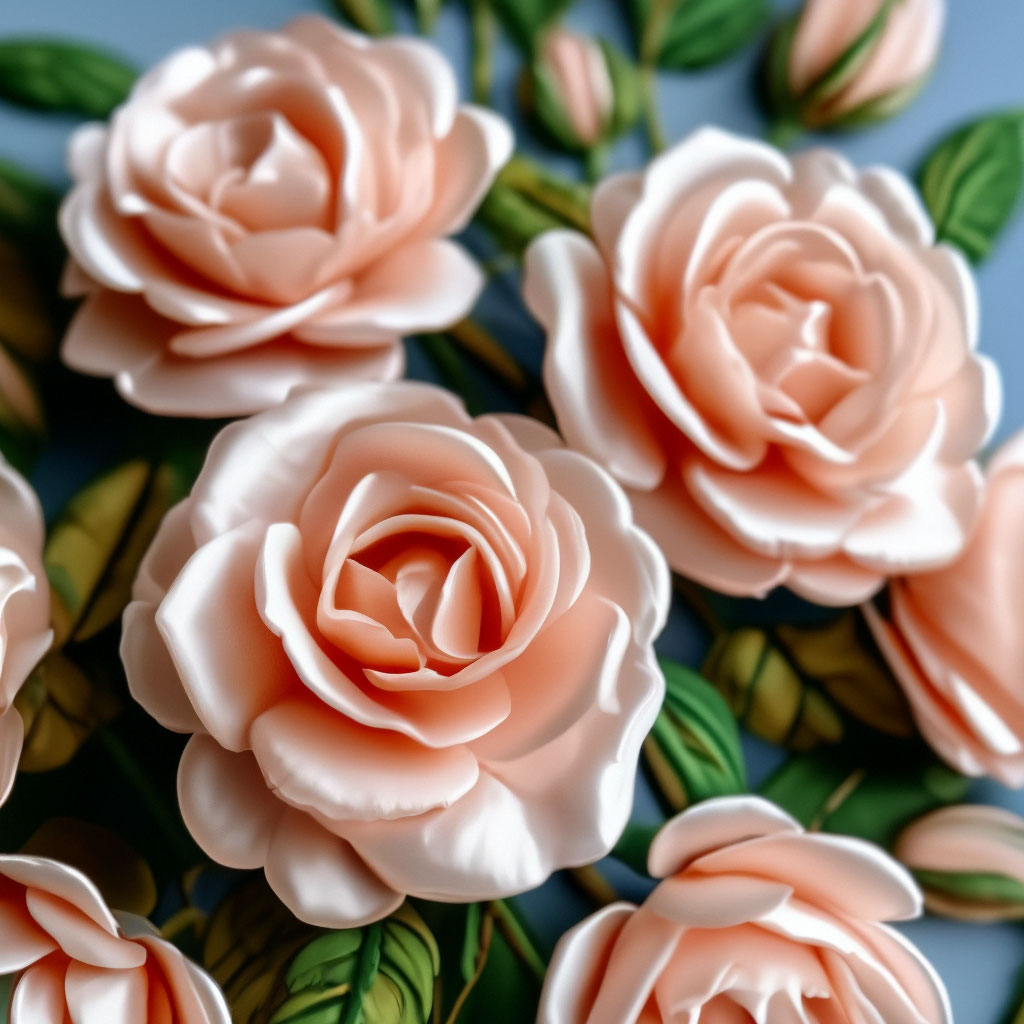 Объемная вышивка роз - просто и невероятно красиво!