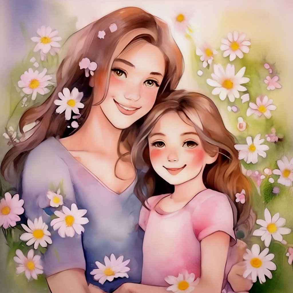 Раскраска для детей мама и дочка принцессы распечатать