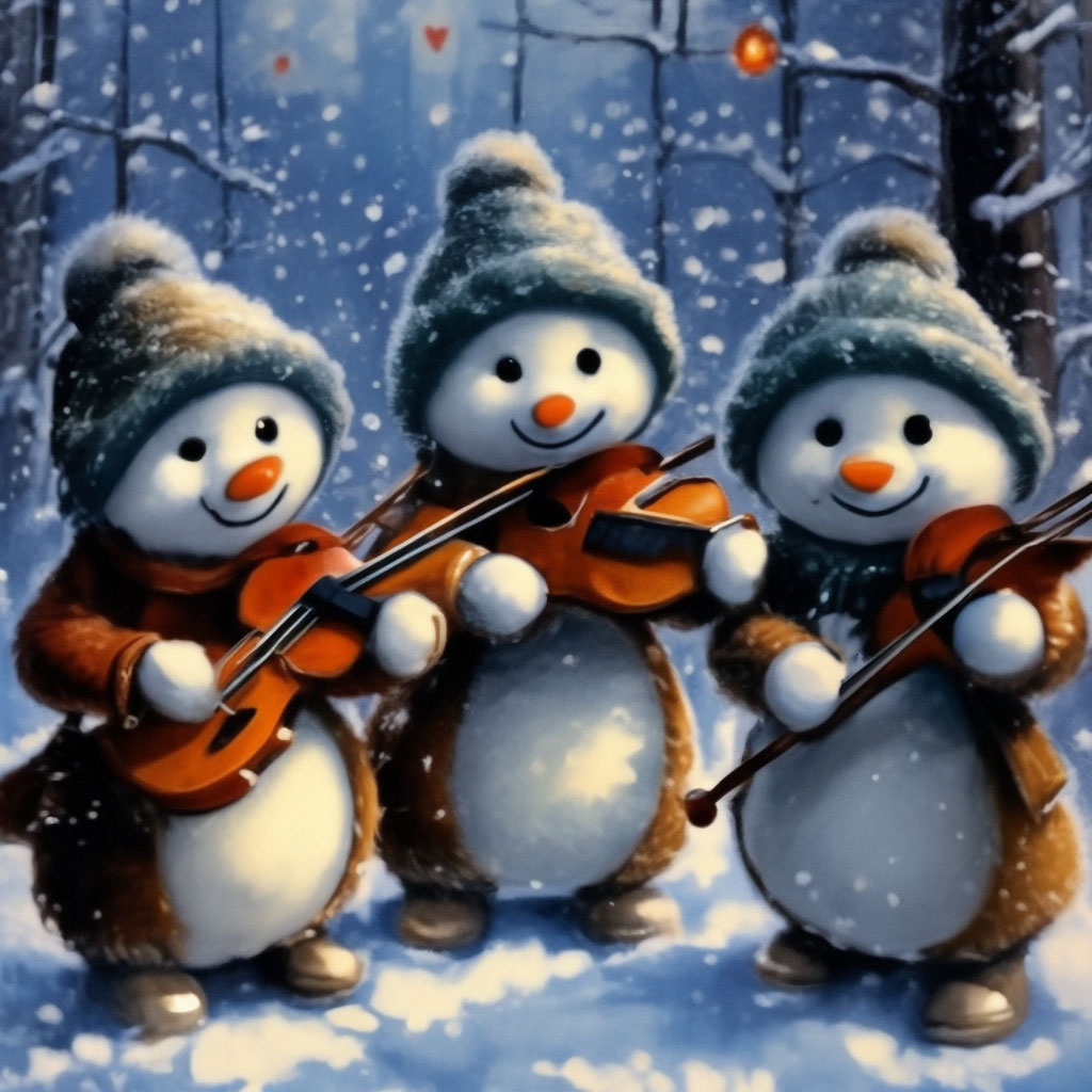 Музыкальная открытка Счастливой зимы.