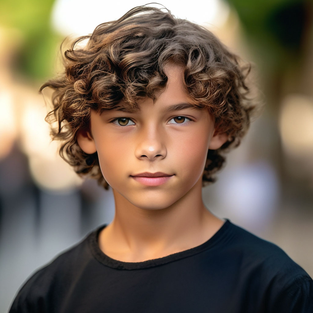 The boy is an actor of thirteen years…” — image created in Shedevrum