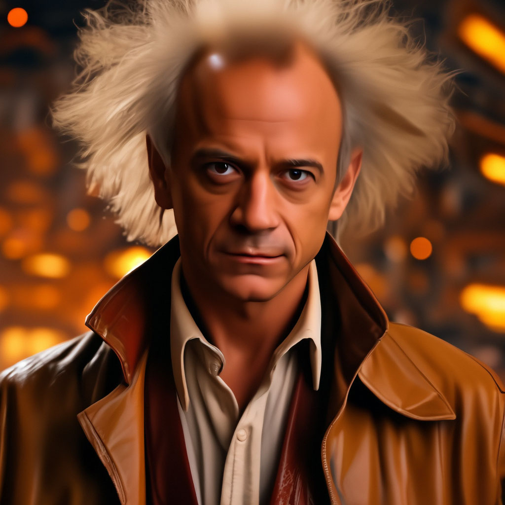 Доктор Эмметт Браун (Doc Brown) из фильма Назад в будущее