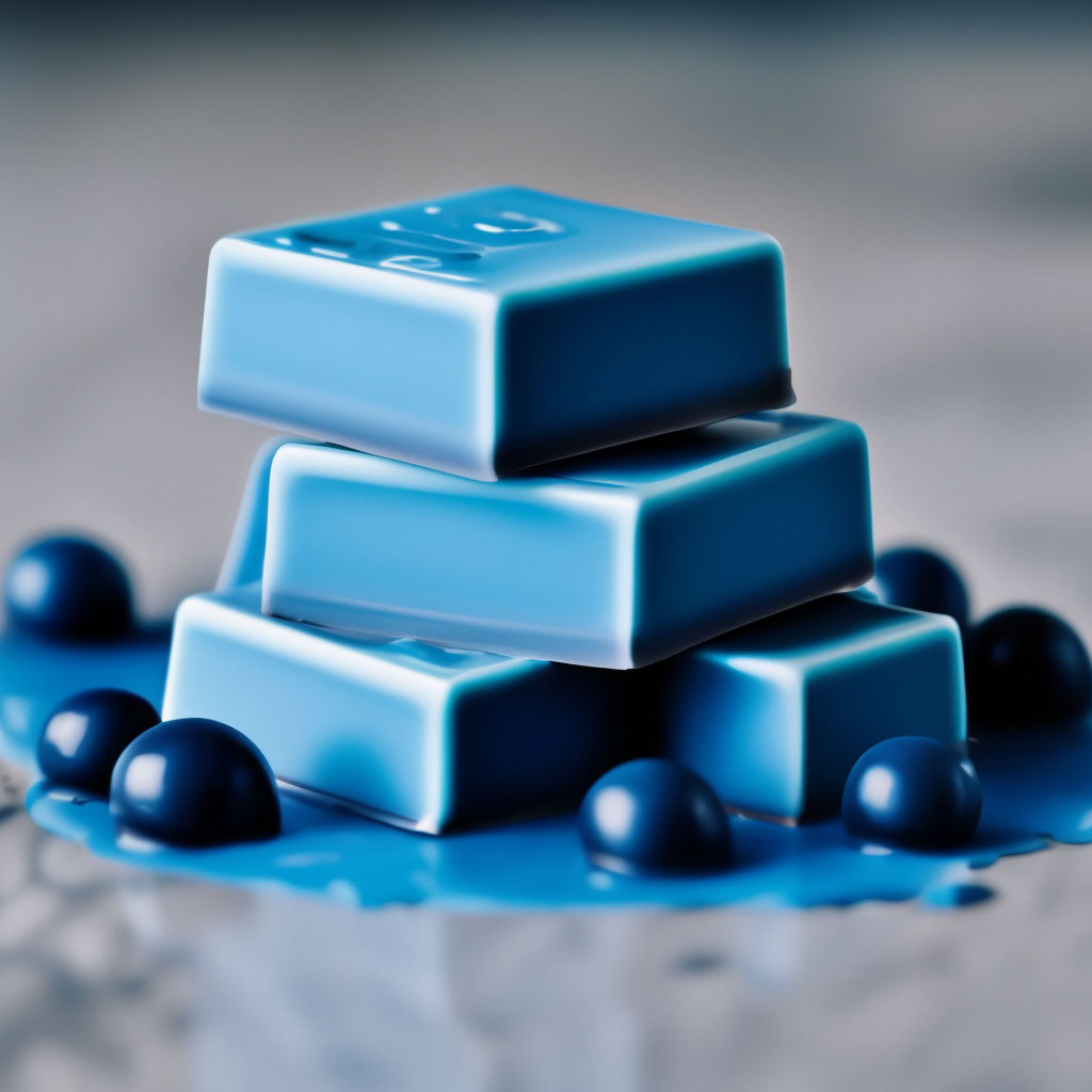 Blue chocolate