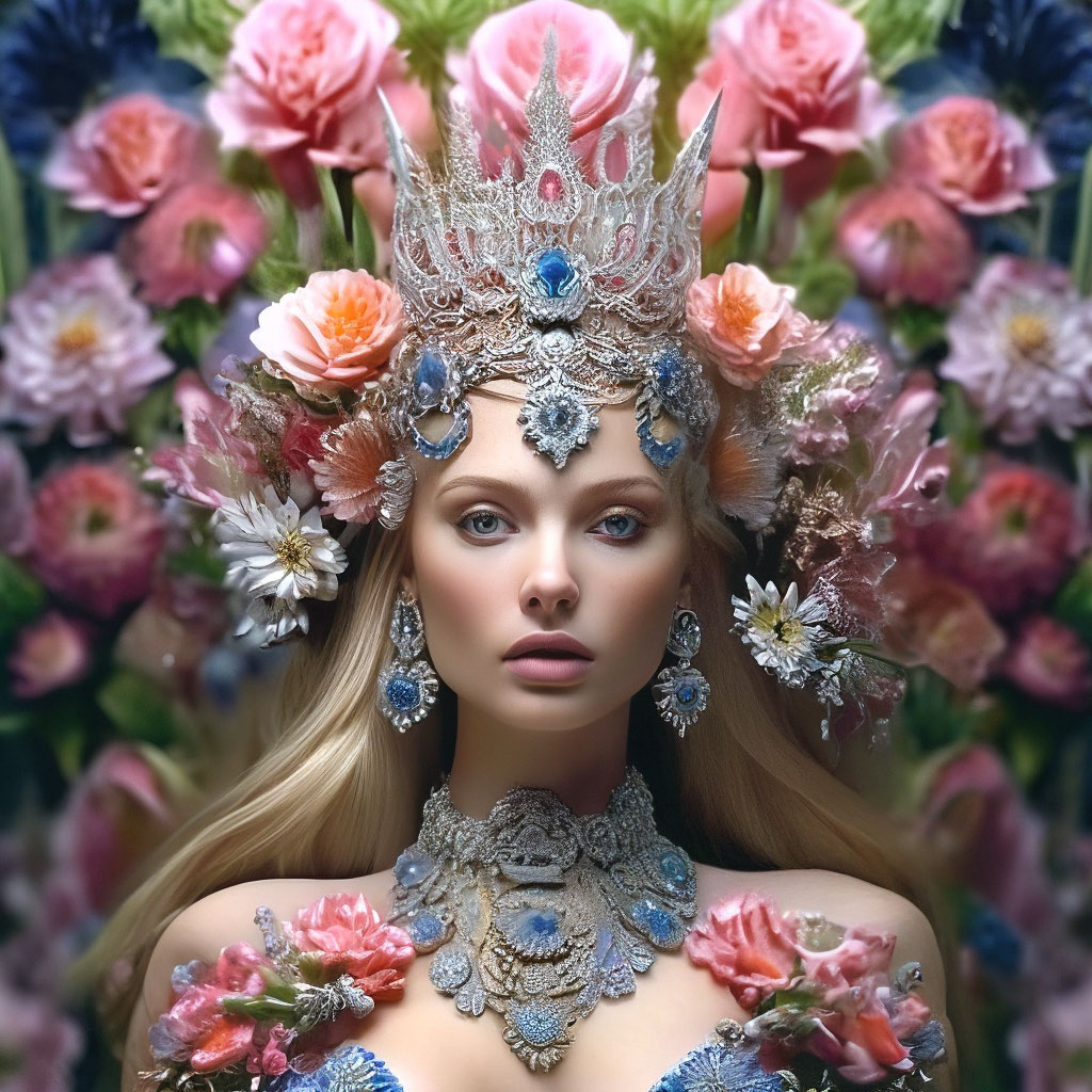 "The queen of flowers" - image created in Shedevrum