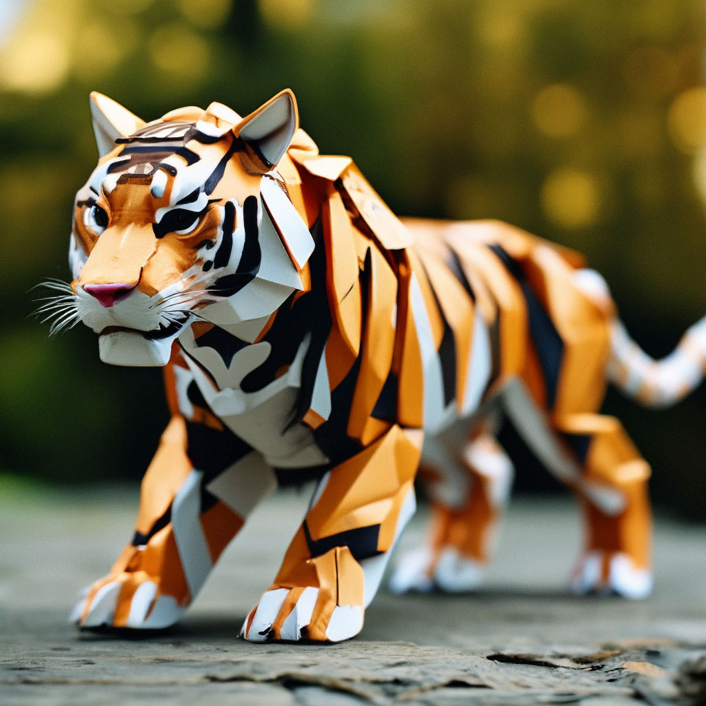 Оригами Тигр из бумаги | DIY Новый год | Origami Paper Tiger