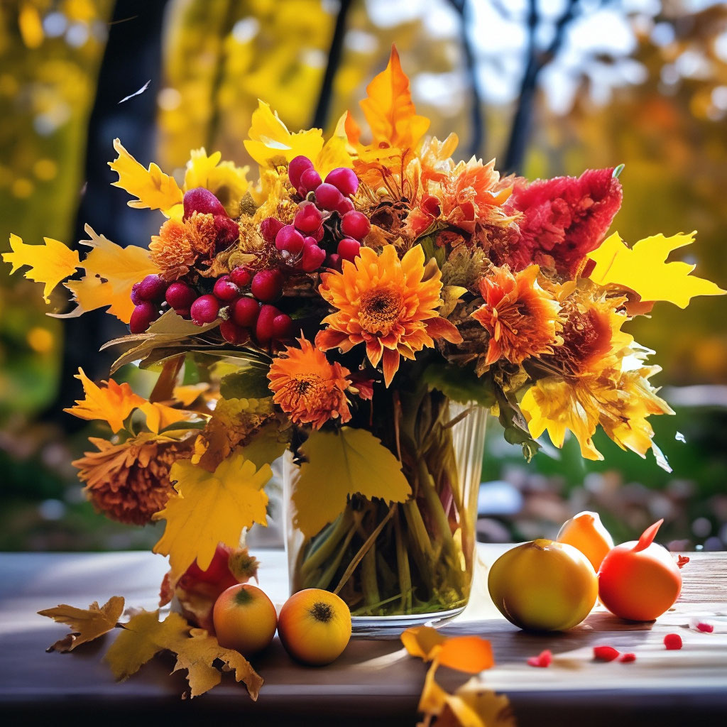 Осень, красивые осенние цветы, день …» — создано в Шедевруме