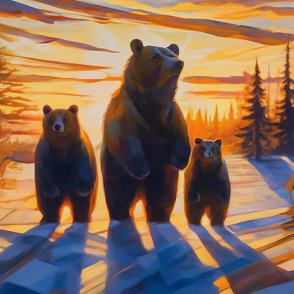 Три медведя картина репена» — создано в Шедевруме