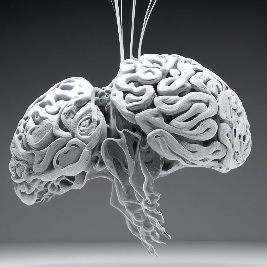 Головной мозг и спинной мозг с …» — создано в Шедевруме