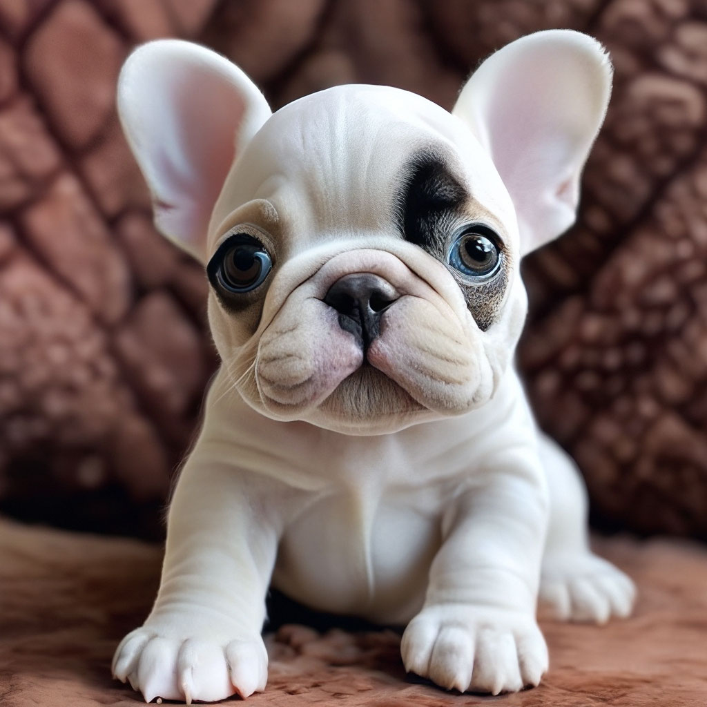 Baby white 2024 french bulldog