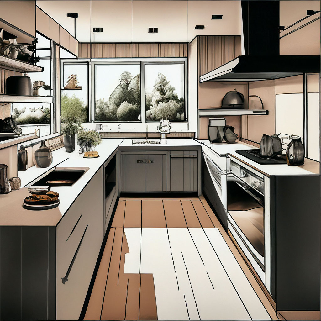 Дизайн кухни в современном стиле рисунок (63 фото) - красивые картинки и HD фото