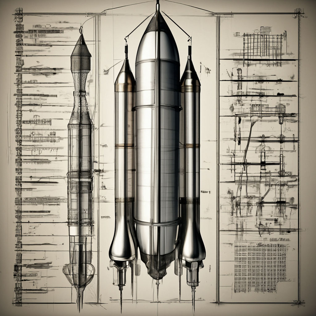 Чертеж большой ракеты