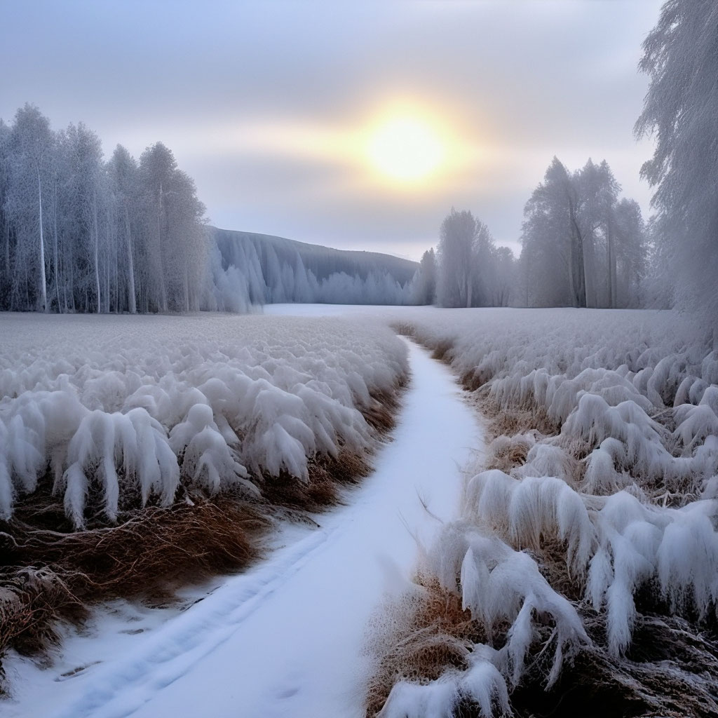 Белый снег пушистый в воздухе кружится