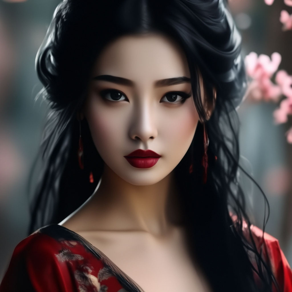 Beautiful Japanese girl art, …