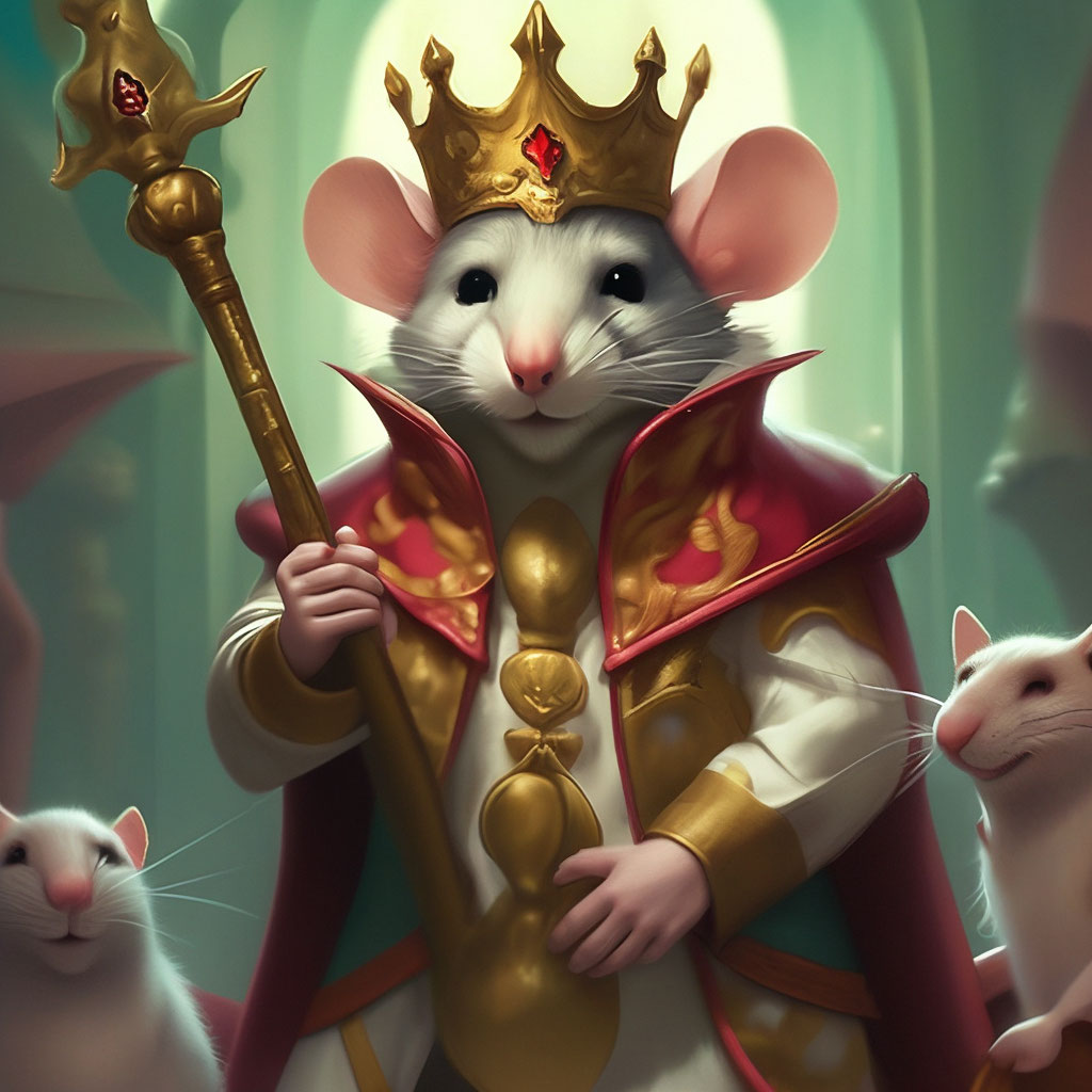 "Red rat fur, queen rat, 4k, realistic." - image created in Shedevrum