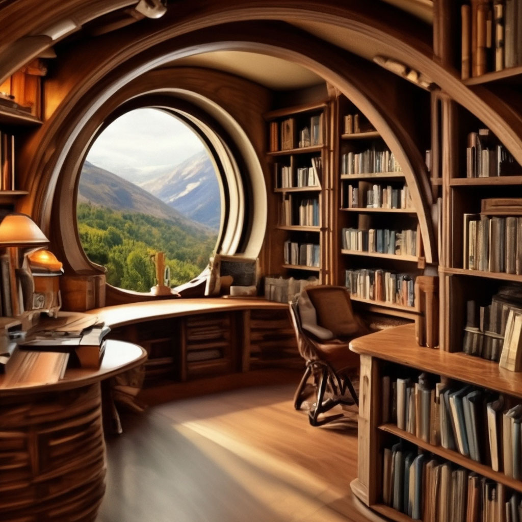 Домашняя библиотека — интересные фото
