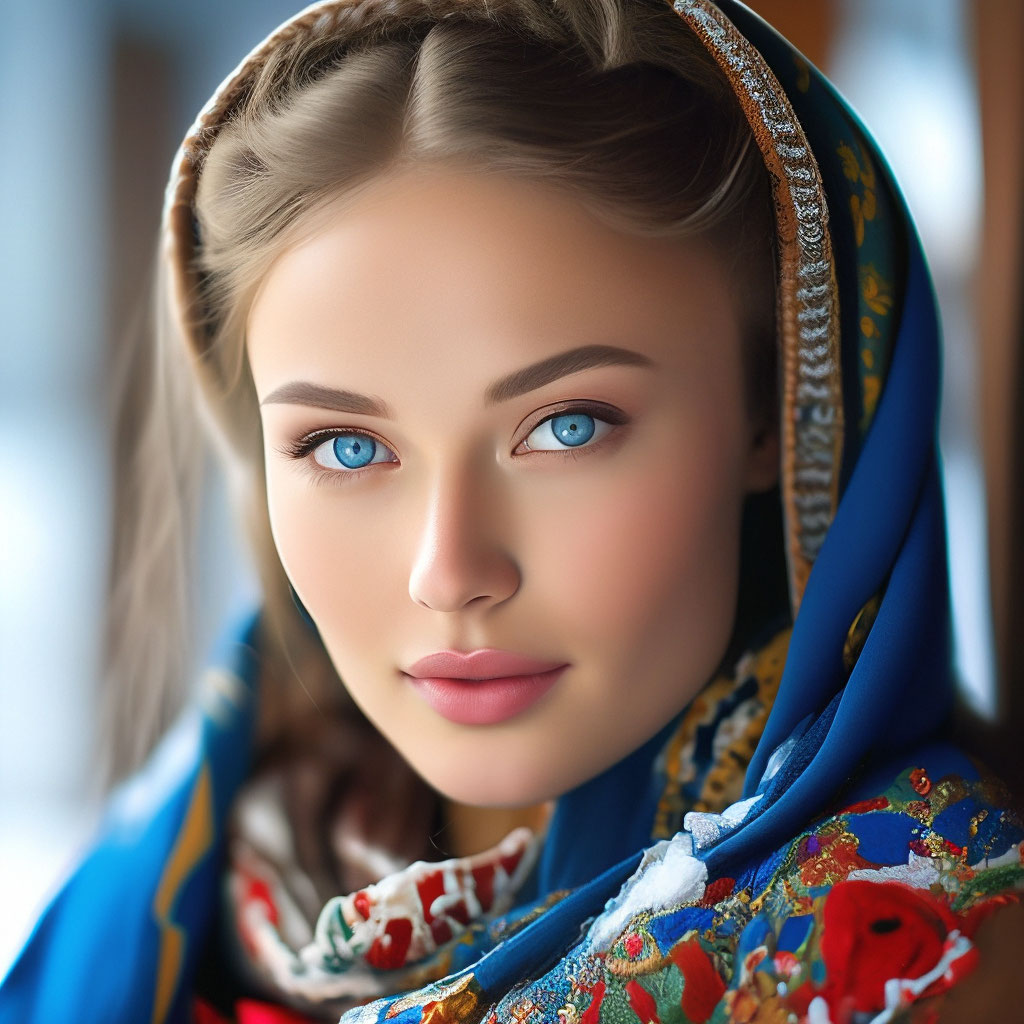 «Русская красавица, 30 лет, …» — картинка создана в Шедевруме