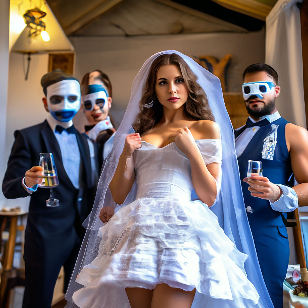 Невеста изменяет своему жениху с одним из гостей на свадьбе